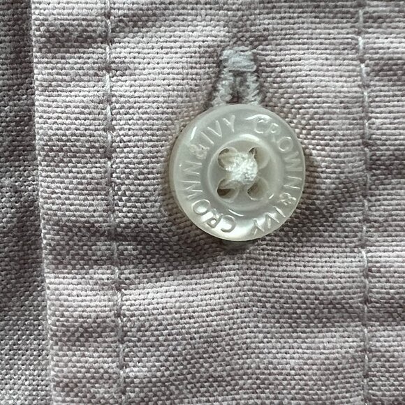 Crown & Ivy Shirt Men LG Pink Seahorse Classic Fit Authentic Southern Shirting - Picture 8 of 14